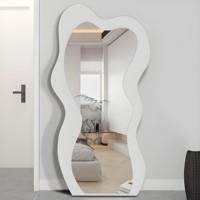 Grand miroir sur pied autoportant, miroir mural pour la décoration intérieure de la maison