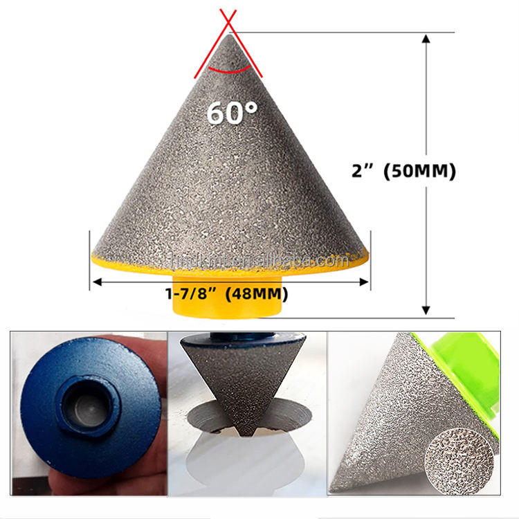 Forets à Chanfreiner Diamantés, 38 Mm Et 50 Mm, Foret Conique Diamant Pour Trous Existants, Agrandissement, Façonnage, Coupe Dans Le Carrelage, Le