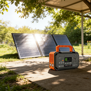 Estación de Energía Portátil de Iones de Litio de 300W, Banco de Energía Solar con Salida de CA de 100W, Respaldo de Emergencia para Laptop y Auto, MPPT Jump A3 y UC100, Capacidad de 300W - Product Image 1