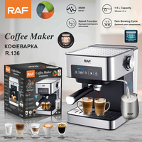 Machine à expresso et cappuccino électrique de haute qualité RAF, machine à café automatique, cafetières
