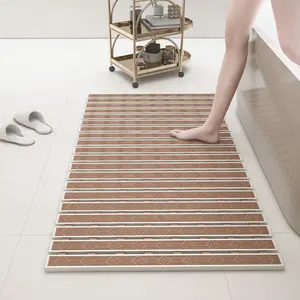 Alfombrilla antideslizante de PVC para bañera | Alfombrilla de ducha de doble capa con ventosas No tóxica, lavable