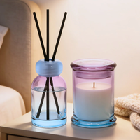 Bouteille en verre vide de 120 ml pour diffuseur d'arômes à bâtonnets, dégradé personnalisé, parfum d'ambiance, vente en gros