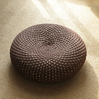 Cojín de Suelo Tejido con Cuerda de Algodón - Estilo Tatami Hecho a Mano para Balcón, Ventanal, Muebles de Exterior y Decoración de Madera para Sala de Estar