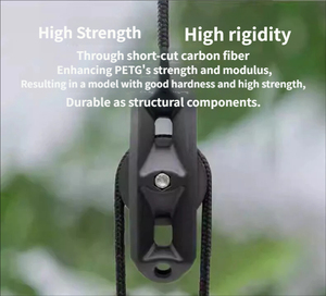 เส้นใยพิมพ์ 3 มิติ PETG คาร์บอนไฟเบอร์ ขนาด 1.75 มม. น้ำหนัก 1 กก. จากโรงงานโดยตรง - Product Image 3