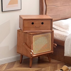 Gabinete de Robot de madera moderno nórdico, almacenamiento creativo de madera de <span class=keywords><strong>cerezo</strong></span> para sala de estar, dormitorio, <span class=keywords><strong>mesita</strong></span> de <span class=keywords><strong>noche</strong></span> para aplicaciones de comedor - Product Image 2