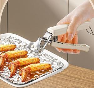 Ensemble de 2 pièces anti-brûlure Pince à main anti-brûlure Plateau de levage antidérapant Artefact de cuisine Bol - Product Image 2