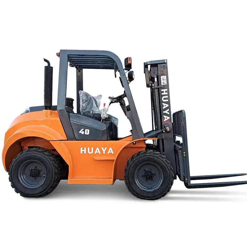 Fabrika fiyat dizel forklift 3 3.5 4 5 ton engebeli arazi taşınabilir forklift kaliteli japon motor açık çiftlik kullanımı