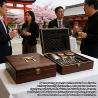 Ensemble de fumeur de whisky Torii japonais, ensemble d'outils de bar de luxe, coffret cadeau pour collaboration de marque, cadeau de fêtes, direct usine OEM