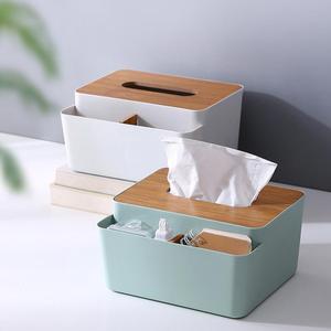 Home <strong>Tissue</strong> Wood Holder Case Simple Stylish <strong>Box</strong> <strong>Paper</strong> <strong>Box</strong> Grid Design <strong>Tissue</strong> Storage <strong>Box</strong> with <strong>Tissue</strong> Cover - Product Image 4