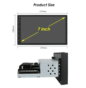IPoster vendeur chaud 7 pouces lecteur dvd de voiture 1 din voiture stéréo android écran amovible fit universel voiture <span class=keywords><strong>gps</strong></span> navigation <span class=keywords><strong>avec</strong></span> BT - Product Image 3