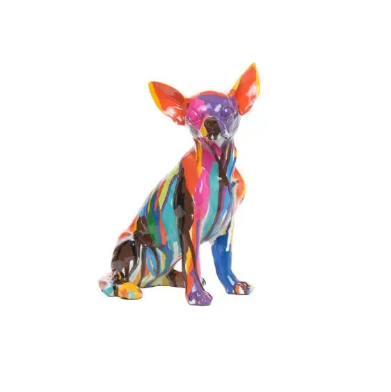 Custom Harz Malerei Chihuahua Hund Spielzeug Statue