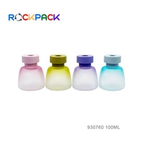 Diffuseur de parfum sans flamme en verre dégradé coloré de 100 ml avec bâtonnets en rotin pour aromathérapie