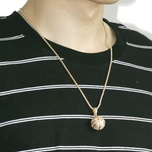 Hstyle Europe Fiery Football Pendentif Collier Sport Football Sphère Bijoux Fans Équipe Victorieux <span class=keywords><strong>Prix</strong></span> Hommes Garçon Enfants Cadeaux - Product Image 4
