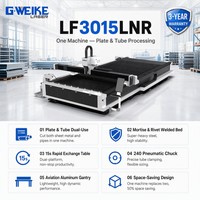 Machine de découpe laser à fibre CNC AI refroidie par eau 3 axes 3000W pour tôles métalliques et traitement de tubes ronds/carrés