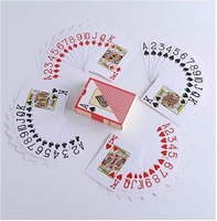 Haute qualité Double face quatre couleurs impression Pvc 63*88mm étanche cartes à jouer Poker