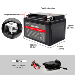 充電式ディープサイクル12V12AhLifepo4バッテリーパックボートフィッシング電動工具用BMS内蔵ソーラーリチウム電池 - Product Image 4