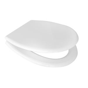 Couvre-siège de toilette à fermeture douce à dégagement rapide pour toilette suspendue Azzurra Elios, design moderne, matériau PP et urée pour salle de bain - Product Image 2