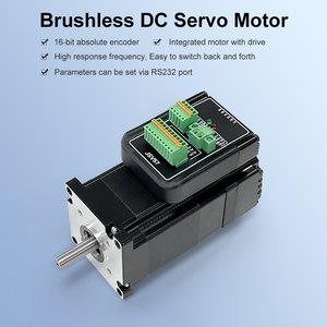 มอเตอร์ไร้แปรงถ่าน 90W 3000RPM 36VDC แบบสามเฟส พร้อมเอนโค้ดเดอร์แบบ Absolute 16 บิตในตัว ผลิตด้วยแม่เหล็ก JSV57-09V36 90W 3000RPM - Product Image 4