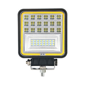 Lampu kerja LED OEM baru 4 inci 126W dengan cincin Halo bukaan kuning 12v 24v lampu kerja DRL pabrik lampu LED - Product Image 6