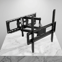 Soporte de Pared para TV Universal de Acero, Ajustable de 32-65 Pulgadas, 45 kg, Compatible con VESA 400x400, Brazo Largo Articulado con Movimiento Completo, Inclinación y Giro