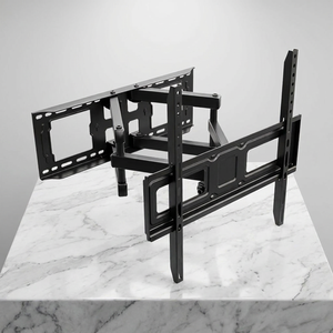 <span class=keywords><strong>Support</strong></span> <span class=keywords><strong>mural</strong></span> universel pour téléviseur en acier, inclinable et orientable, bras long articulé, réglable de <span class=keywords><strong>32</strong></span> à 65 <span class=keywords><strong>pouces</strong></span>, capacité de 45 kg, VESA 400x400 - Product Image 1