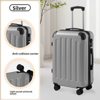 Valise à roulettes multifonctionnelle et durable en néoprène pour étudiants, roues silencieuses universelles, poignée télescopique