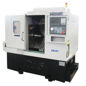 Cnc torno de cama slant DS-6YT girando e fresagem, cama slant cnc torno z-mat 4 eixos centros de torneamento