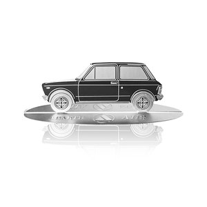 Autobianchi โมเดลภาพเงาสลัก A112 Abarth ทำจากสเตนเลสสตีลของขวัญในรถ - Product Image 1