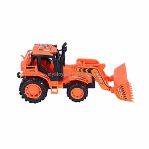 Clásicos Inercial <span class=keywords><strong>Bulldozer</strong></span> Camión Juguetes Plástico Fricción Powered Juguete Excavadora Camión - Product Image 4