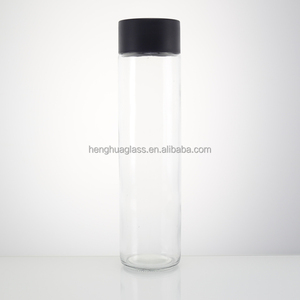 Nhà Sản Xuất Biểu Tượng Tùy Chỉnh 25Oz <span class=keywords><strong>750Ml</strong></span> Xi Lanh VOSS Phong Cách Nước Trái Cây Uống Nước Khoáng Chai Thủy Tinh Với Nắp Nhựa - Product Image 4