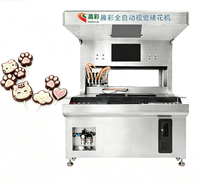 Machine automatique de remplissage de chocolat et de bonbons en acier inoxydable à 4 couleurs pour la décoration de gâteaux, desserts et macarons