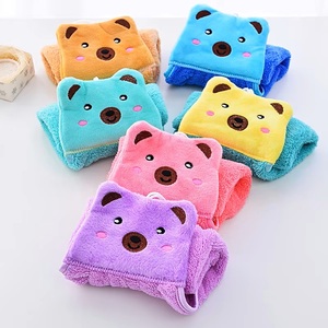 Cute Cartoon Bear Hanging <b>Hand</b> <b>Towel</b> Coral Fleece <b>Bathroom</b> and Kitchen <b>Towel</b> Polyester Printed Technics - Product Image 2