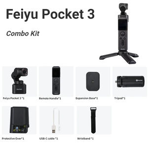 FeiyuTech <span class=keywords><strong>Feiyu</strong></span> <span class=keywords><strong>Pocket</strong></span> 3 inalámbrico desmontable 3 ejes estabilizador cardán Cámara 4K60fps metraje AI seguimiento - Product Image 6