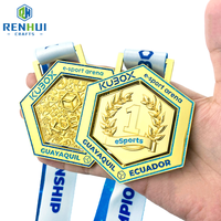 Médailles de sport en cours d'exécution personnalisées en alliage de zinc en métal or argent cuivre prix medallas deportivas médailles souvenirs