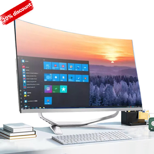 24 "Alta Qualidade Curvo AIO Desktop Gaming PC DDR4 IPS <span class=keywords><strong>CPU</strong></span> I3 I5 I7 Cartão Dedicado Barebone Monoblock All-in-One Game <span class=keywords><strong>Computer</strong></span> - Product Image 4