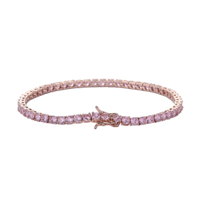 <span class=keywords><strong>Cavigliera</strong></span> Tennis A004 da 3mm 4mm in Ottone Placcato <span class=keywords><strong>Oro</strong></span> con Zirconi Cubici Iced Out Bling Bling da 9 e 10 Pollici per <span class=keywords><strong>Donna</strong></span> - Product Image 5