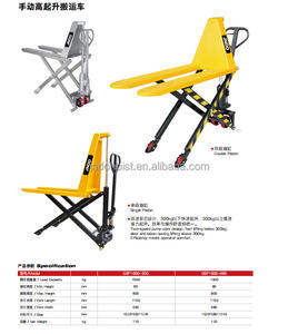 Yüksek kaliteli 1000kg 1500kg yüksek kaldırma makas manuel el işletilen transpalet kaldırıcı - Product Image 5
