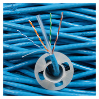Cable Ethernet Cat6 Personalizado, Caja de 305m, Cable de Red UTP de 8 Conductores, Cobre Puro Blindado OFC, Revestimiento de PVC/LSZH, Certificado CE/FCC