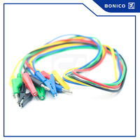 Fiche banane en laiton 4mm vers pinces crocodiles Câble 1mm ² Fil de cuivre 15Amp Câble de test