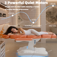 Table de massage électrique chauffante portable de luxe pour salon de beauté thaïlandais, spa, soins du visage et du cuir chevelu