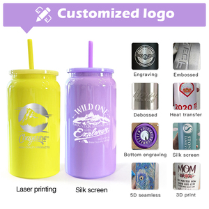 25 Pièces/Carton Gobelet <span class=keywords><strong>Isotherme</strong></span> en Acier Inoxydable de 16 oz, Peint par Pulvérisation Colorée et Personnalisable par Sublimation, pour Bière - Product Image 4