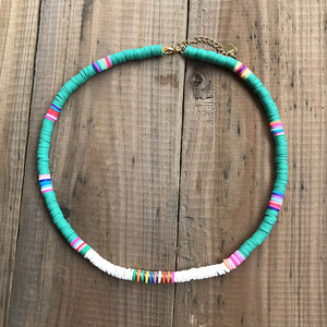 Collar de Perlas Heishi, Gargantilla de Verano con Cuentas Heishi de Arcilla Polimérica y Vinilo para Mujer - Product Image 4