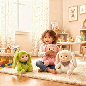 Robot Lapin en Peluche Intelligent Interactif avec Yeux LED et Commande Vocale, Jouet Rechargeable par USB, Compagnon pour Garçons et Filles, Cadeau/Objet Connecté pour la Maison - Product Image 2