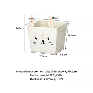 Stylish Decorative Felt Storage <strong>Baskets</strong>-Organize Your Living Room &amp; Bedroom with Chic Storage <strong>Kits</strong> - Product Image 4
