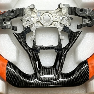 Volante Personalizado <span class=keywords><strong>de</strong></span> Fibra <span class=keywords><strong>de</strong></span> Carbono Negra para Honda Accord, Base Plana para el Accord <span class=keywords><strong>de</strong></span> Décima Generación con LED Deportivo - Product Image 5