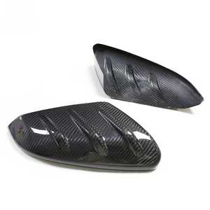 Fibre de carbone sèche pour <span class=keywords><strong>Honda</strong></span> pour <span class=keywords><strong>Civic</strong></span> 10th X 2016 + Car Door Rearview Mirror Shell Cap NEW Type Side Rear View Cover Stick - Product Image 1