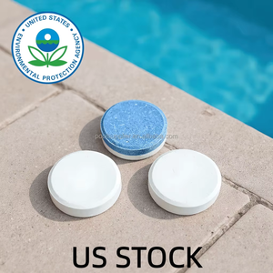 Tablettes de <span class=keywords><strong>chlore</strong></span> pour <span class=keywords><strong>piscine</strong></span>, stabilisées, à dissolution lente, certifiées EPA, 200g, en vrac - Product Image 1