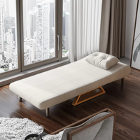 Apartment-Möbel Schlafsofa Sessel Relaxsessel Lounge-Couch Metallrahmen Klappbares Sofa mit Bettfunktion und Stauraum Modernes Klappsofa