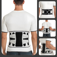 Ceinture de soutien lombaire sportive en fibre de polyester unisexe, réglable, pour fitness, haltérophilie et course à pied