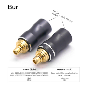 Đầu nối âm thanh Bur Factory, loại đực cái, 3-7 lỗ, chân 4.5mm, đầu ra AC, mới nguyên hộp, mạ vàng, chất liệu đồng phốt pho, bộ chuyển đổi tai nghe - Product Image 2
